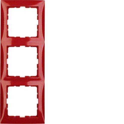 Berker 10138962 Rahmen 3fach S.1 rot, glänzend Mesch Shop