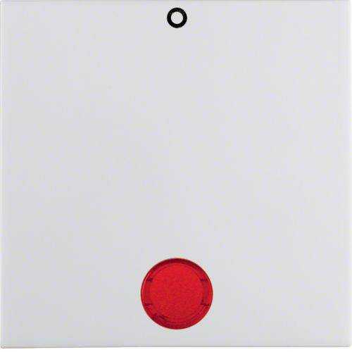 Berker 16248989 Wippe mit roter Linse und Aufdruck '0' S.1/B.3/B.7 polarweiß, glänzend Mesch Shop