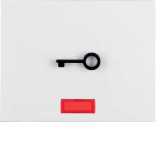 Berker 16517309 Wippe mit roter Linse und abtastbarem Symbol Tür K.1 polarweiß, glänzend Mesch Shop