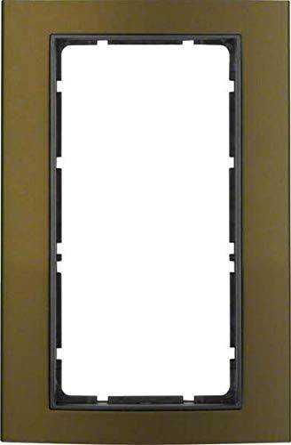 Berker 13093001 Rahmen mit großem Ausschnitt B.3 Alu, braun/anthrazit Mesch Shop
