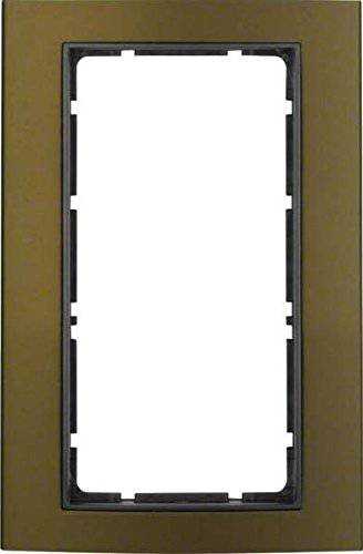 Berker 13093001 Rahmen mit großem Ausschnitt B.3 Alu, braun/anthrazit Mesch Shop