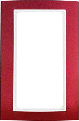 Berker 13093022 Rahmen mit großem Ausschnitt B.3 Alu, rot/polarweiß Mesch Shop