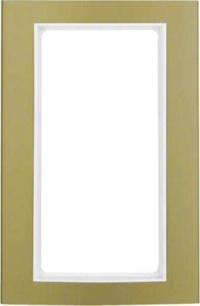 Berker 13093046 Rahmen mit großem Ausschnitt B.3 Alu, gold/polarweiß Mesch Shop