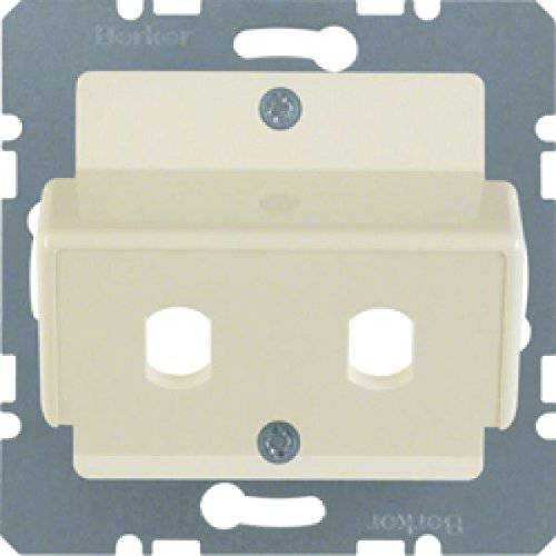 Berker 149202 Zentralplatte für LWL-Kupplungen Simplex ST Zentralplattensystem weiß, glänzend Mesch Shop