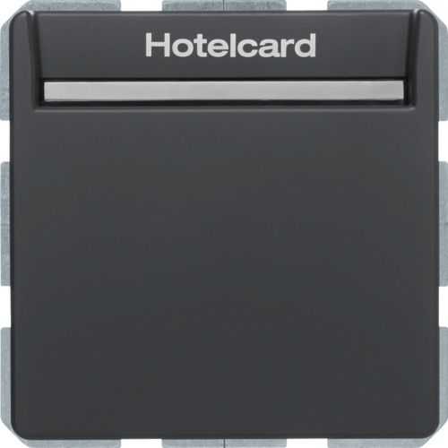 Berker 16406096 Relais-Schalter mit Zentralstück für Hotelcard Berker Q.1/Q.3 anthrazit samt Mesch Shop
