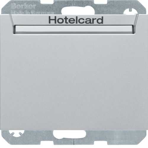 Berker 16417134 Relais-Schalter mit Zentralstück für Hotelcard Berker K.1/K.5 alu, matt Mesch Shop
