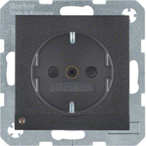 Berker 41091606 Steckdose SCHUKO mit LED-Orientierungslicht S.1/B.3/B.7 anthrazit, matt Mesch Shop
