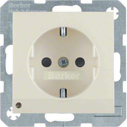 Berker 41098982 Steckdose SCHUKO mit LED-Orientierungslicht S.1/B.3/B.7 weiß, glänzend Mesch Shop