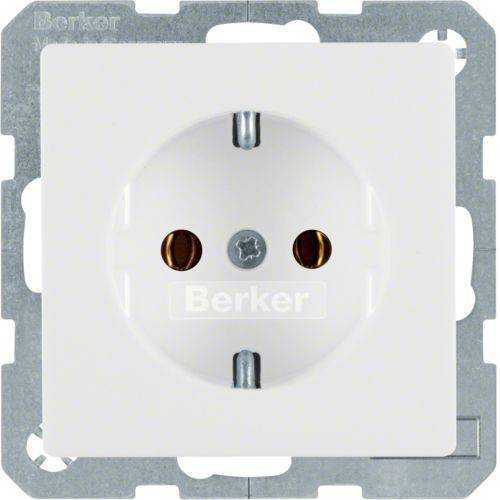 Berker 41436089 Steckdose SCHUKO Q.1/Q.3 polarweiß, samt Mesch Shop