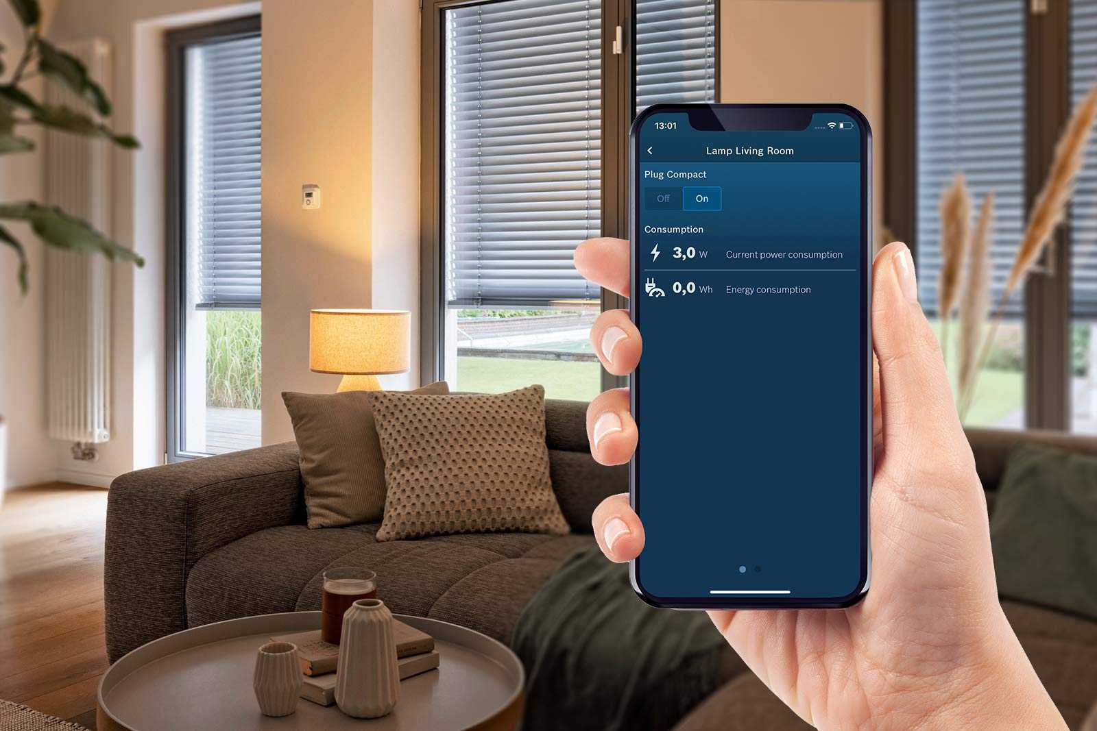 Bosch Smart Home Zwischenstecker kompakt - Smarte Steckdose mit App-Funktion Mesch Shop