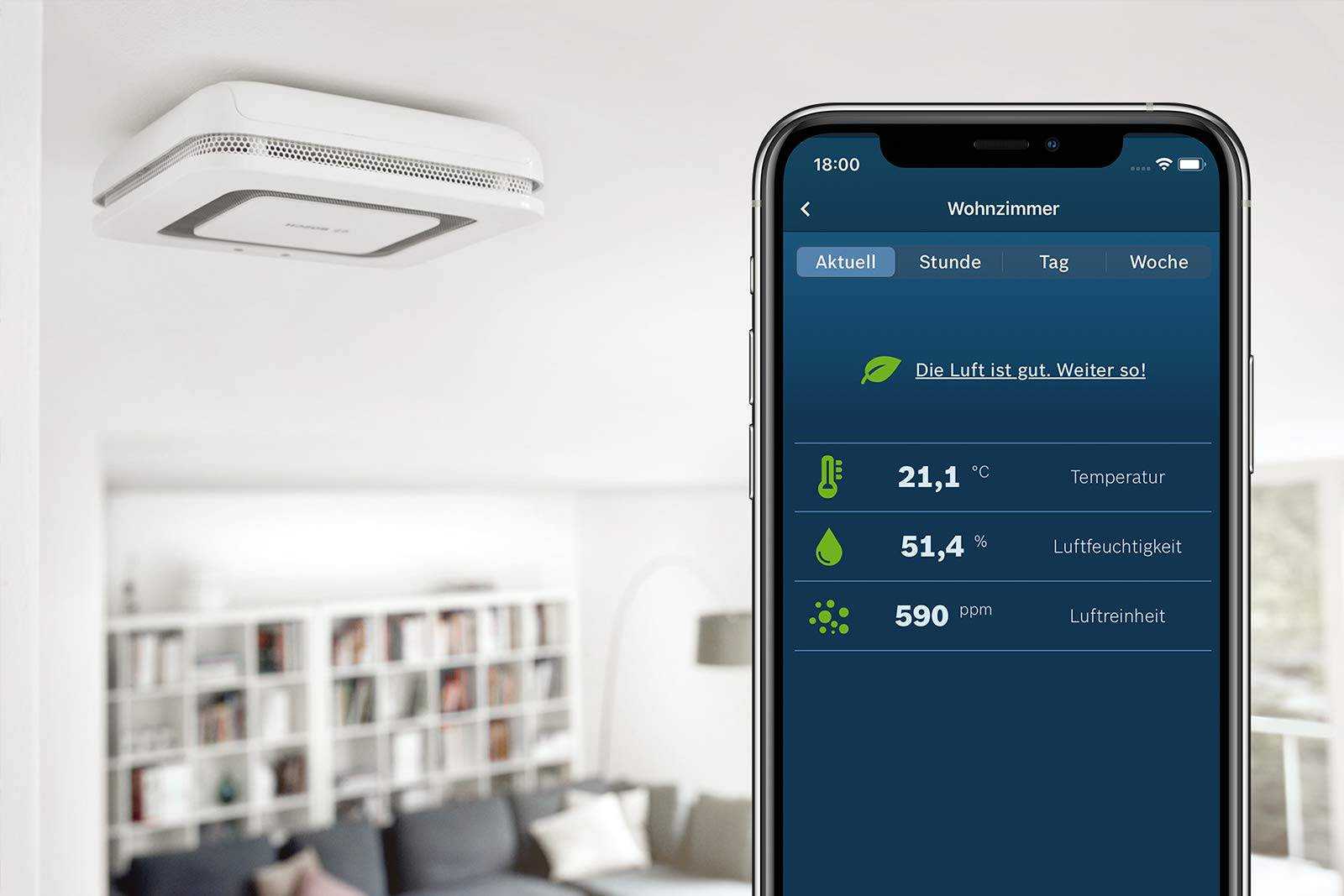 Bosch Twinguard Rauchwarnmelder – Doppelte Sicherheit für Ihr Zuhause mit App-Funktion, kompatibel mit Apple Homekit Mesch Shop