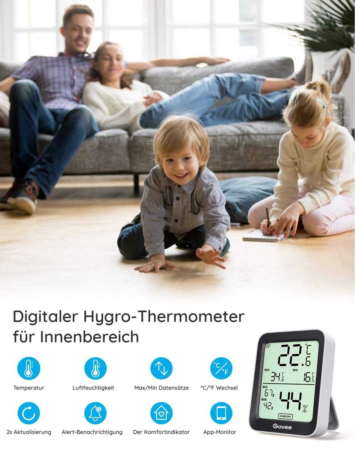 Govee Bluetooth Hygrometer Thermometer Mesch Shop