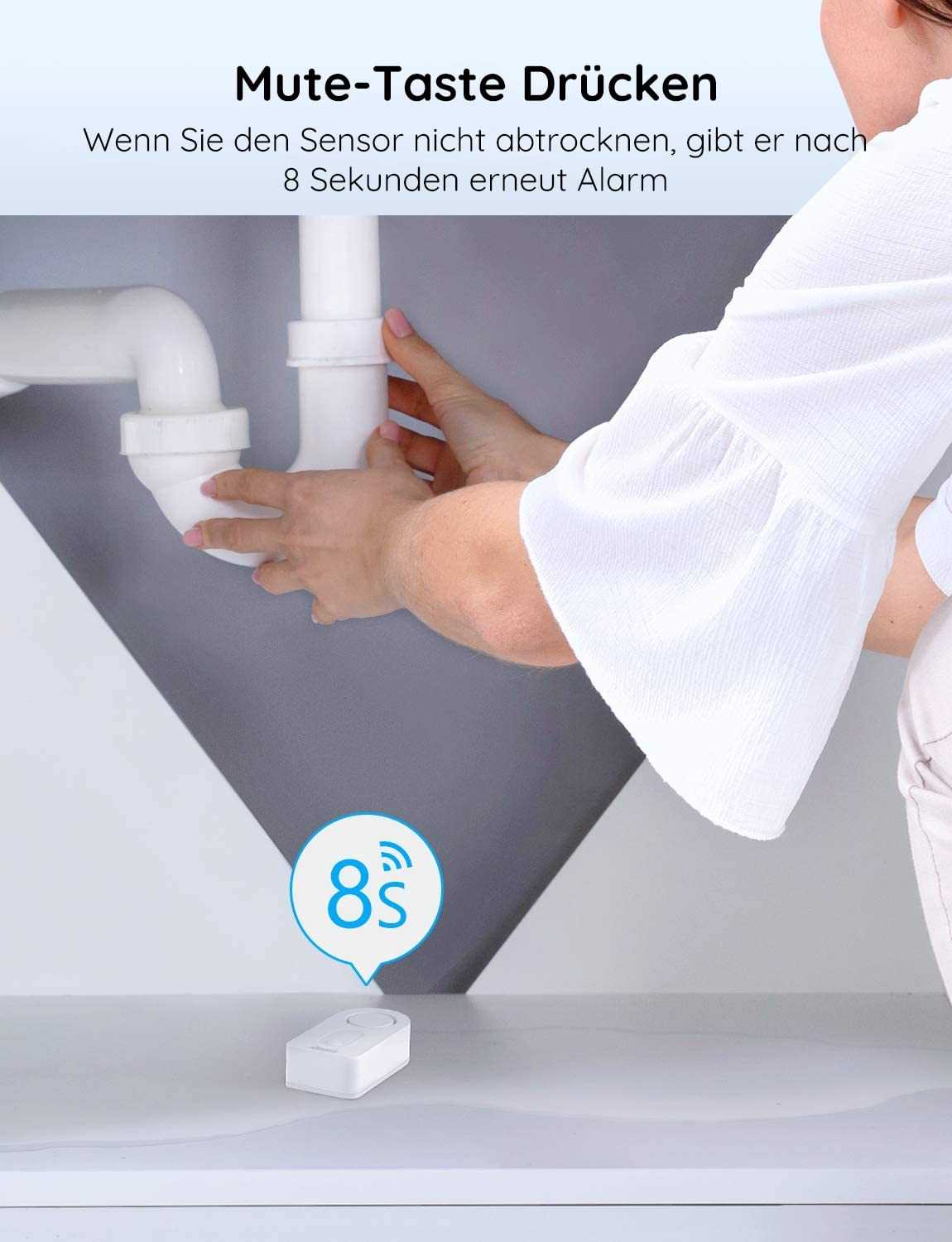 Govee Life Wassermelder Detektoren - 5er-Pack für zuverlässige Wassererkennung Mesch Shop